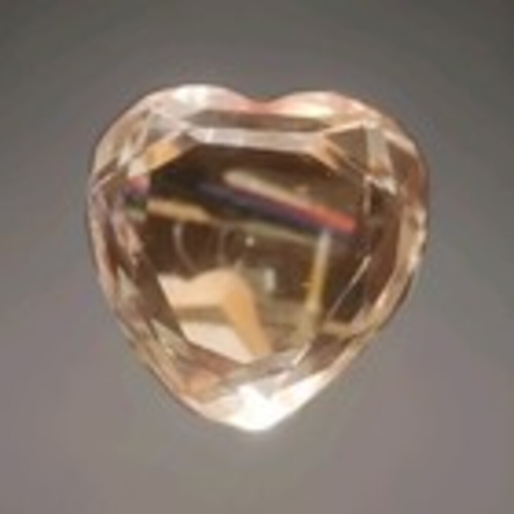 Rosenthal Paperweight Heart Shaped Clear Crystal Glass Faceted Prism Art 3”